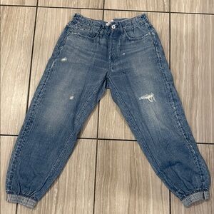 rag & bone Distressed Blue Boyfriend Jeans